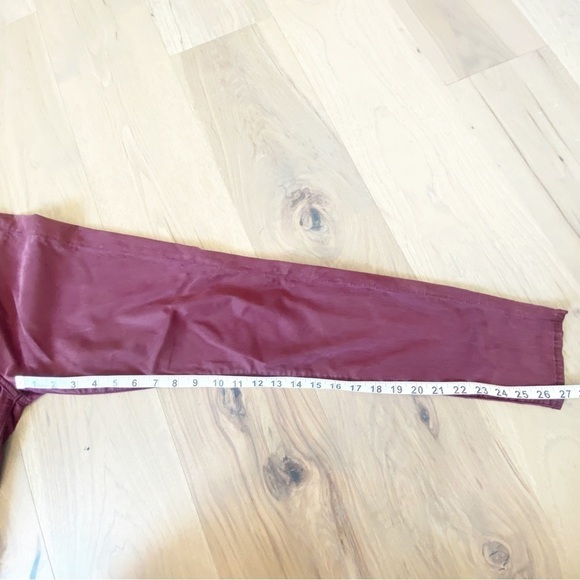 7 FOR ALL MANKIND Burgundy Blair Skinny Ankle Jeans - Picture 9 of 11